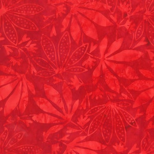 BATIK - Art Inspired - Poker Night - Pattern # 2149Q-X RED - by Anthology - 100% Cotton - Choose Your Cut
