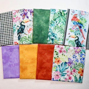 Paradise Found - by Michael Miller - Includes 4 solid-ish fabrics to match - 100% Cotton Woven Fabric