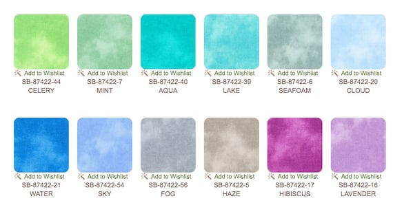 42 Charm Squares: Cloud Cover by Sevenberry - Light Colorstory