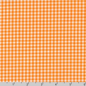 Carolina Gingham - 1/8 Inch Checks - #P-5689-9 ORANGE - by Robert Kaufman - 100% Cotton Woven Fabric, Choose Your Cut