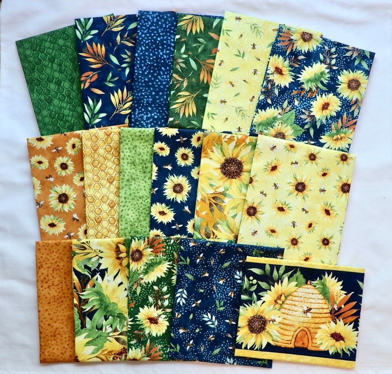 Autumn selling Sun - 17 Piece Fat Quarter Bundle - by Wilmington Prints - Fall Fat Quarters - Complete Collection - 100% Cotton Woven Fabric