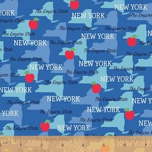State Pride - New York - The Empire State - par les studios de Whistler pour Windham Fabrics - 100 % coton tissé, choisissez votre coupe