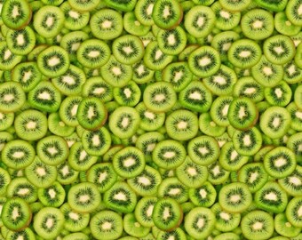 Kiwi Fruit Slices, A La Carte, Pattern # 51892D-X, Windham Fabrics, 100% Cotton Woven Fabric, Choose Your Cut