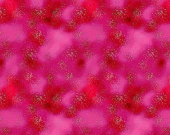 Trellis Tonal Burst - par Clothworks - Pattern #Y3184-77 - Fuschia - Tissu tissé 100% coton, Choisissez votre coupe