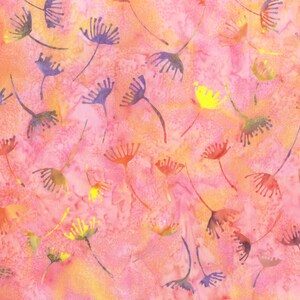 BATIK - From the Fairy Dance Collection by Jacqueline De Jonge - Pattern # 3033Q-X PASTEL - by Anthology - 100% Cotton - Choose Your Cut