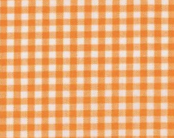 Carolina Gingham - 1/8 Inch Checks - # P-5689-9 ORANGE - by Robert Kaufman - 100% Cotton Woven Fabric - Choose Your Cut