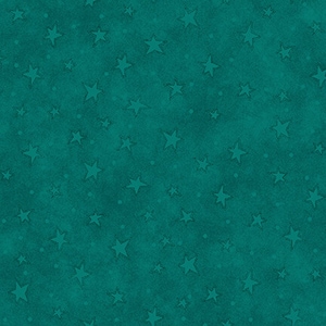 Remnant - 1/3 yard - Starry Basics - Teal - # STARRY-Q-8294-78 - by Henry Glass, 100% Cotton Woven Fabric