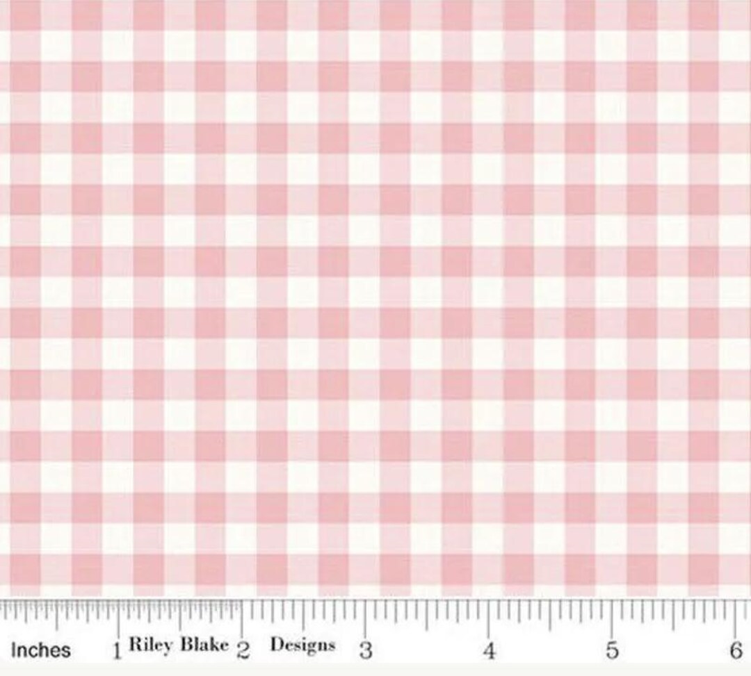 Sweet Pink 1/4 Inch Pink Checks on Cream - #C17415 - by Riley Blake ...