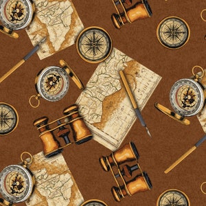 Windham Fabrics, Expedition by Whistler Studios, Safari, 100% Cotton Woven Fabric, Choose Your Cut