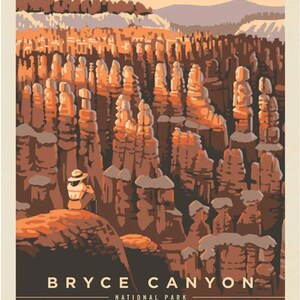 Bryce Canyon National Park Poster Panel by Riley Blake - #PD15091-PANEL - Measures 36 x 43.5 Inches - 100% Cotton Woven Fabric