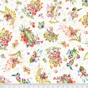 Fairy Garden Fairies - Pattern #5156 E - by P & B Textiles - 100% Cotton Woven Fabric