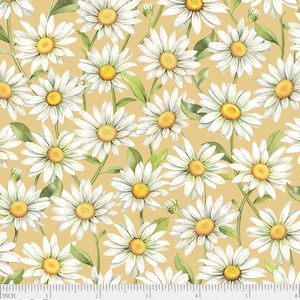 Garden Buzz Daisies - Pattern #GBUZ 5296 NE - by P & B Textiles - 100% Cotton Woven Fabric - Choose Your Cut