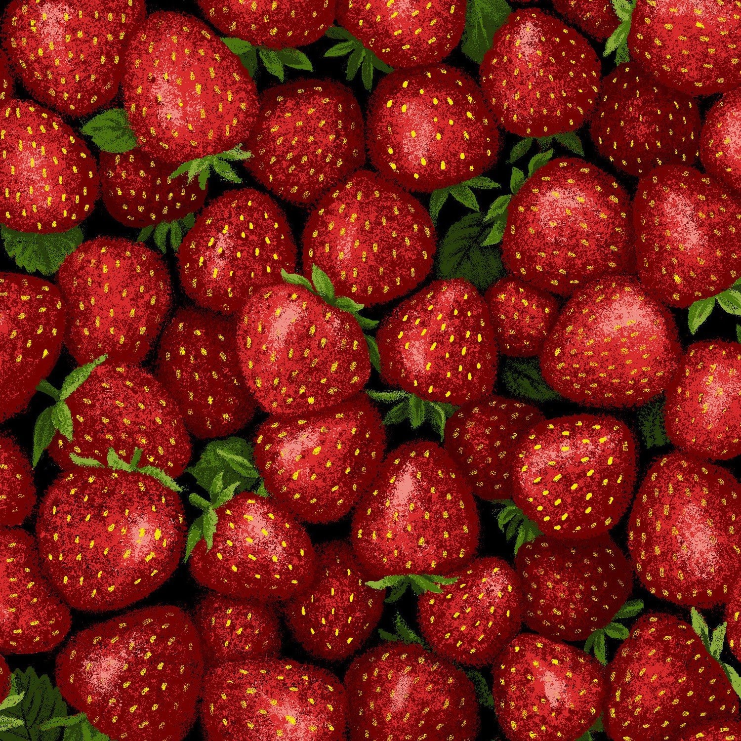 Farmer John's Garden Party - Pattern # 120-13271 Strawberries  - by Paintbrush Studio - 100% Cotton Woven - Choose Your Cut