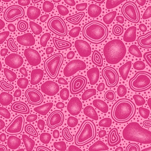 Gondwana – Droplets Pink - Pattern # 60-4112 - by Oasis Fabrics - 100% Cotton Woven Fabric - Choose Your Cut