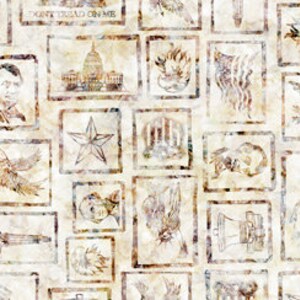 Liberty, Glory, Freedom Patriotic Blocks - # 28143-E - by Quilting Treasures, 100% Baumwolle gewebter Stoff, wähle deinen Schnitt