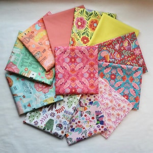 Viva Mexico! 12 Piece Fat Quarter Bundle - 10 Prints by Paintbrush Studio and 2 Solids to Match - 100% Cotton Woven Fabrics