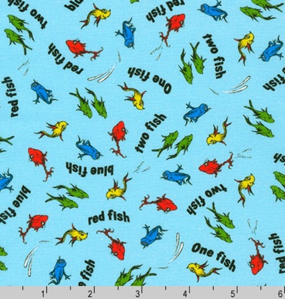 A Little Seuss - # ADE-20827-4 BLUE - One Fish Two Fish  display picture 3