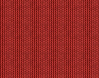 A Purr-fect Holiday Season (Digital) 4067-88 Red - Knit Look - by Blank Quilting - 100% Cotton Woven Fabric - Choose Your Cut