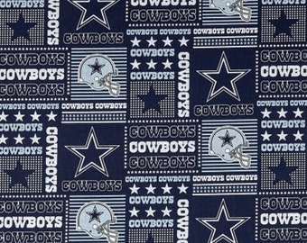 Bolt Ends - DALLAS COWBOYS, Licensed NFL Team Fabric, 100% Cotton Woven Fabric