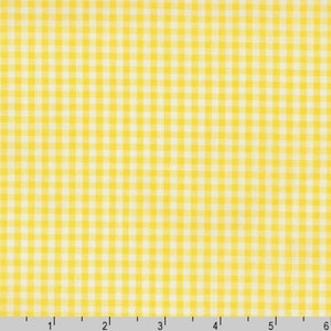 Carolina Gingham - 1/8 Inch Checks - #P-5689-14 YELLOW - by Robert Kaufman - 100% Cotton Woven Fabric, Choose Your Cut