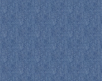 Cowboy Blues - Aspecto denim (no tiene el peso del denim) - Patrón n.° 28155 - de Northcott - Tela tejida 100 % algodón - Elija el corte