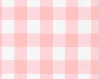 Carolina Gingham - Cuadros de 1 pulgada - Patrón # P-9811-107 PETAL PINK - por Robert Kaufman - Tejido 100% algodón - Elija su corte