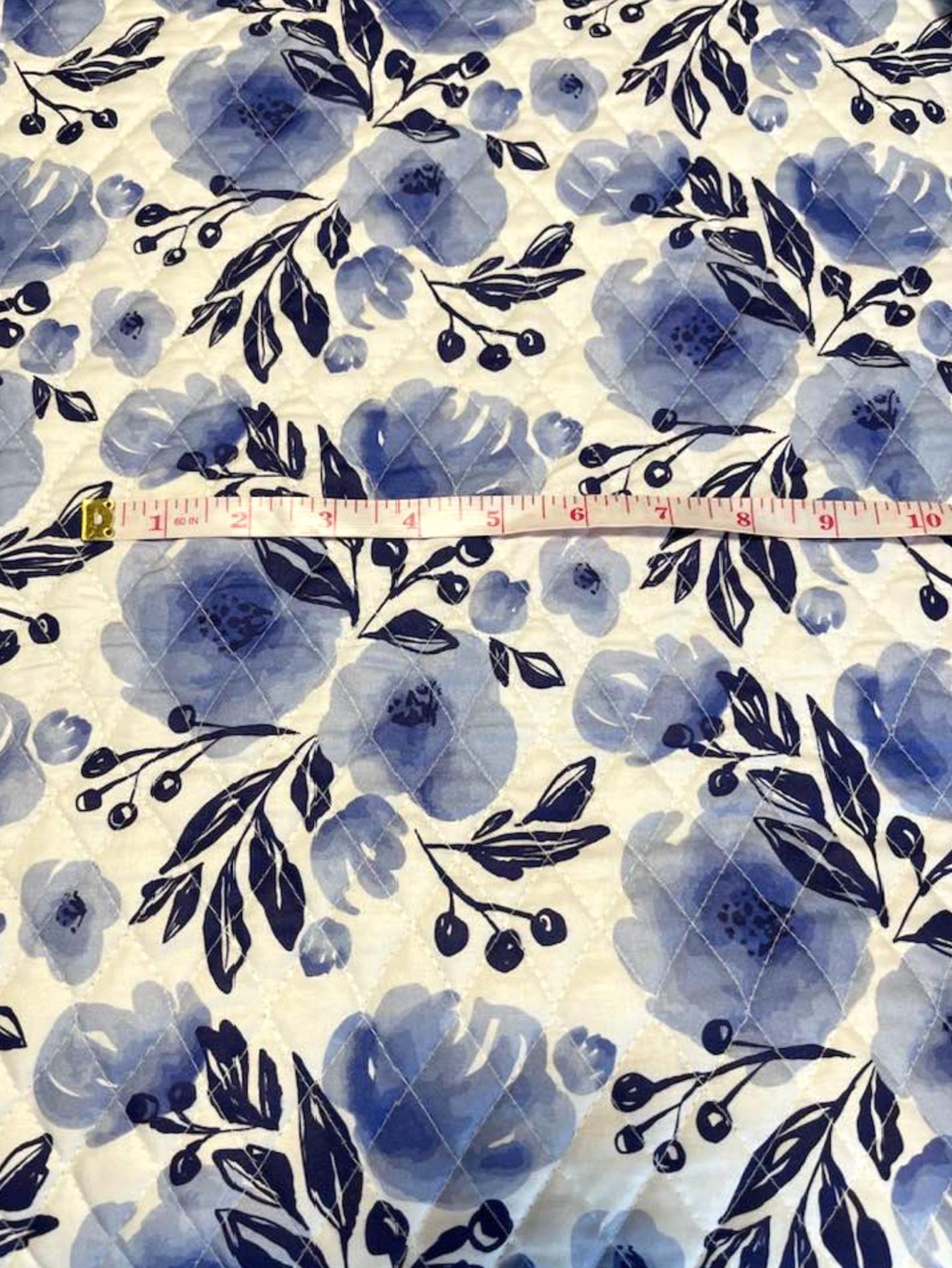 Lula Blue Pre-quilt - Double Face Quilted Fabric - Paintbrush Studio ...