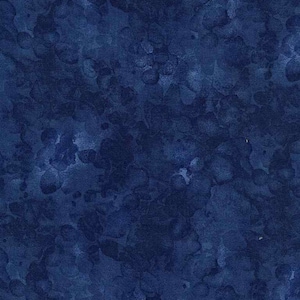 Solid-ish Watercolor Texture - #C6100 Blue Denim Color - by Timeless Treasures - 100% Cotton Woven Fabric - Choose Your Cut