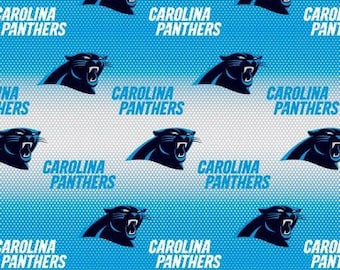 CAROLINA PANTHERS, tela con licencia del equipo de la NFL, tela tejida del algodón 100,elección su corte