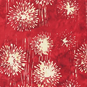 BATIK - Art Inspired - Poker Night - Pattern # 2150Q-X RED - by Anthology - 100% Cotton - Choose Your Cut