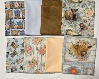 Highland Ranch - 8 Fat Quarters - de Springs Creative - Tejidos 100 % algodón