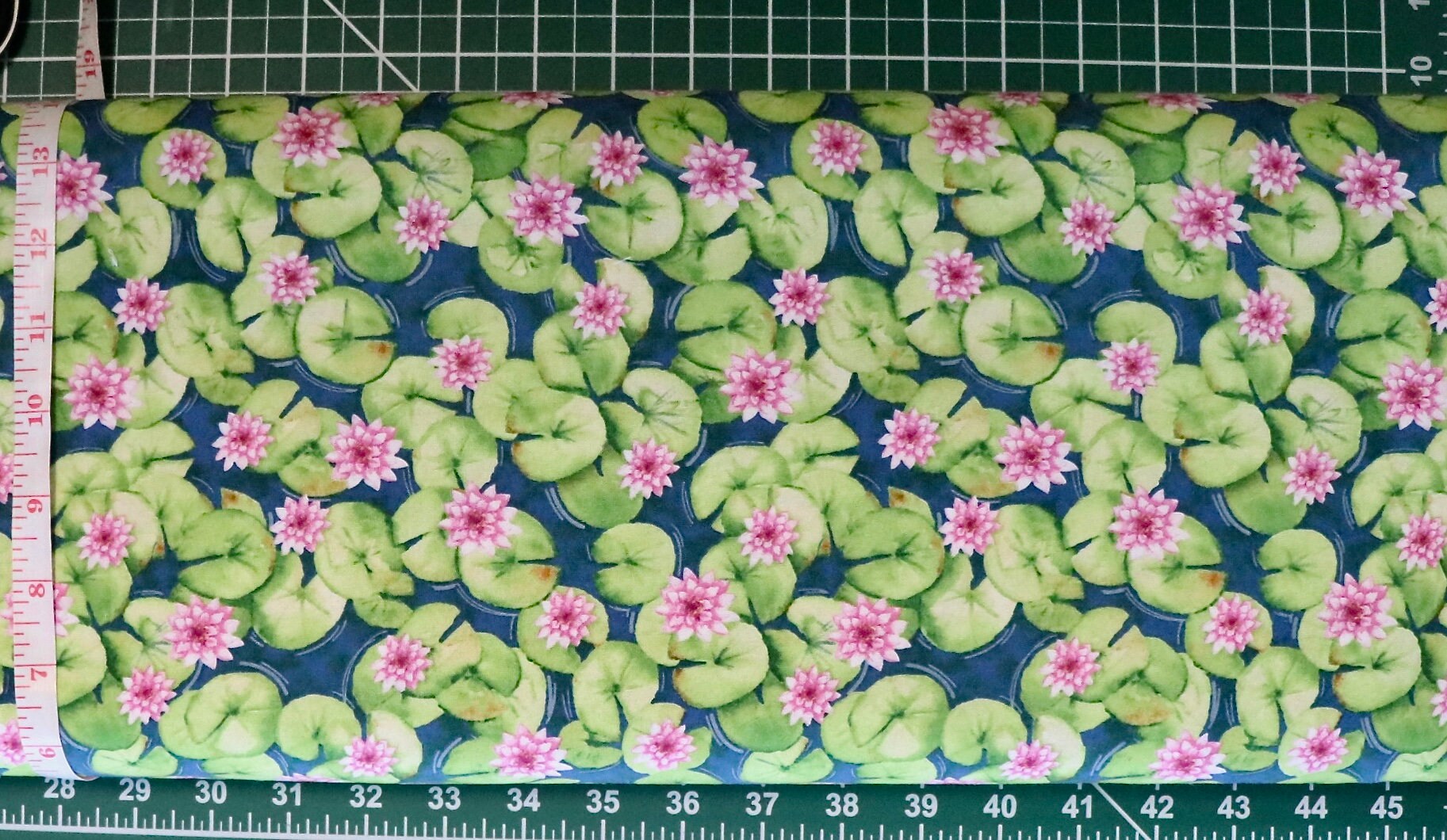 Dockside - Lily Pad Allover - # 9778-76 Green/navy - by Henry