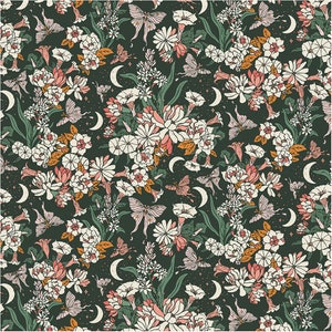 La Luna - Moonlit Meadows - Green - #120-24419 - by Paintbrush Studio - 100% Cotton Woven Fabrics - Choose Your Cut