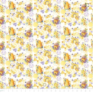 Welcome to Our Hive - Sweet Nectar - Pattern #55230102-01 - by Camelot - 100% Cotton Woven Fabric