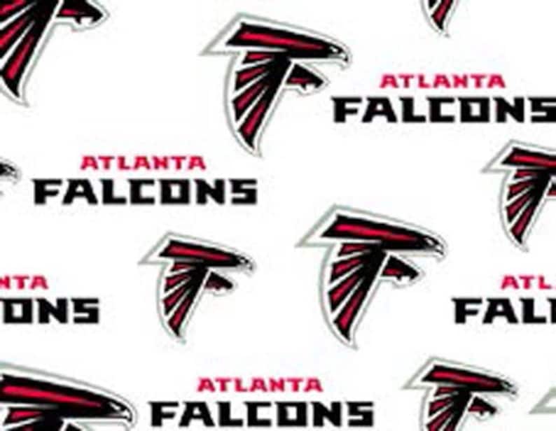 ATLANTA FALCONS, Licensed NFL Team Fabric, 100% Cotton Woven Fabric ...