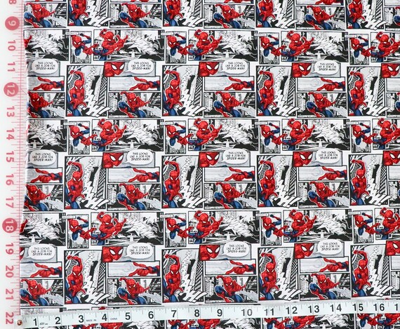 Marvel Comicstoff Meterware Marvel Marvel Spiderman Spiderman