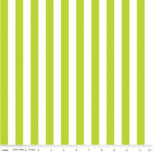 1/2 &quot;Stripe Lime - #C530-32 - von Riley Blake - 100% Baumwolle gewebter Stoff - wählen Sie Ihren Schnitt