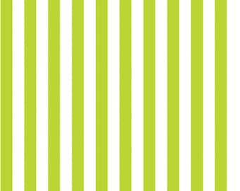 1/2" Stripe Lime - #C530-32 - by Riley Blake - 100% Cotton Woven Fabric - Choose Your Cut