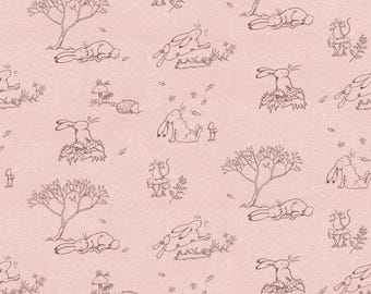 Guess How Much I Love You Toile for 2024 - Y4248-38 Light Coral - by Anita Jeram for Clothworks - 100% Cotton Woven Fabric - Choose Cut