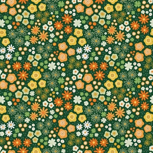 Luck of the Gnome - Floral - #120-2468 - von Paintbrush Studios - St. Patrick's Day - 100% Baumwollgewebe - Wählen Sie Ihren Schnitt