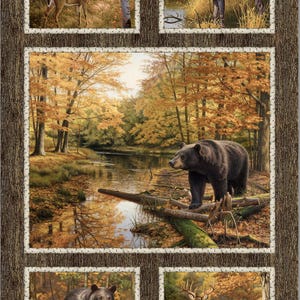 Wilderness - Naturescapes - # DP27785-36 - by Northcott - 100% Cotton Woven Fabric Panel - Measures 28 x 43 inches