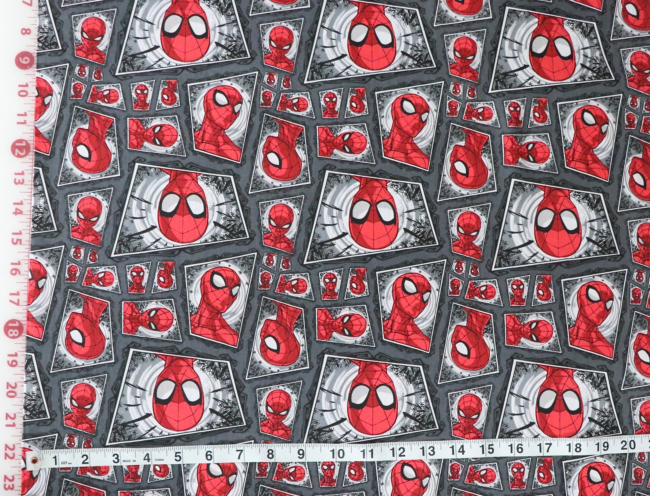 Springs Creative Marvel Spider-Man Multi Comic Shards Digital Fabric