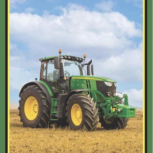Farm Machines II - 30&quot; X 44&quot; PANEL - by Quiltex - #1093A - 100% Cotton Woven Fabric