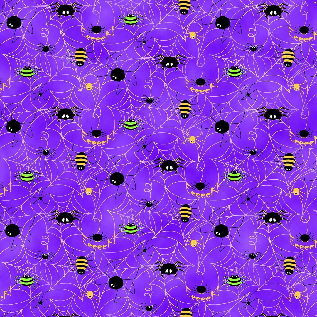 Spell on You Spiders on Purple - #D95-V Violet - Eeeek!! - by Freckle ...