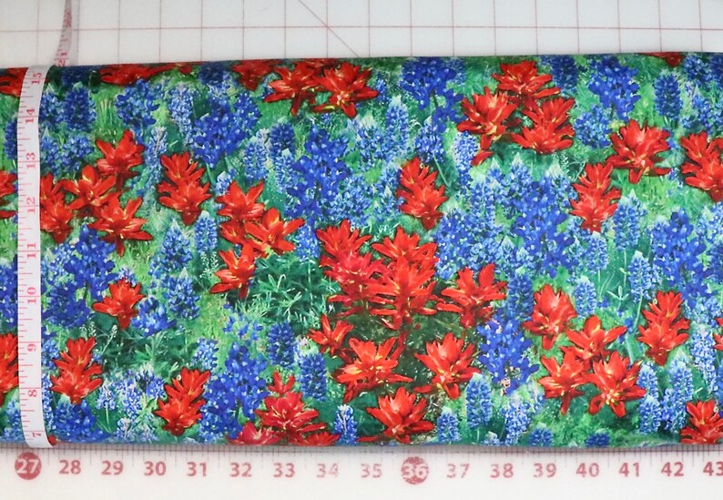 Fleur CD2435 Multi - Indian Paintbrush - by Timeless Treasures - 100% ...