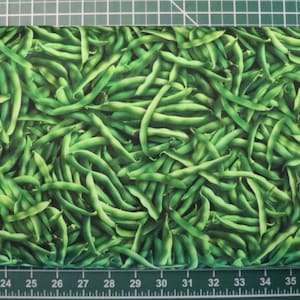 A La Carte - # 54405D - Fresh Green Beans - by Windham - 100% Cotton Woven - Choose Your Cut