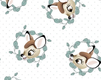 Disney - Bambi Badge - by Springs Creative - 100% Cotton Woven Fabric By the Yard, Choose Your Cut