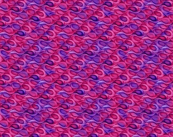 Trellis Diagonal Geo - par Clothworks - Pattern #Y3182-78 - Fuschia foncé - Tissu tissé 100 % coton, Choisissez votre coupe