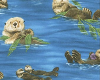 CUSTOM BOXER SHORTS, Made to Order - Playful Otters - Choose Size & Pattern (for man, women or child)