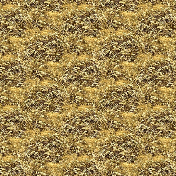 Naturescapes Basics - Ochre Prairie Grass - # 25505-14 - by Northcott - 100% Cotton Woven Fabric - Choose Cut